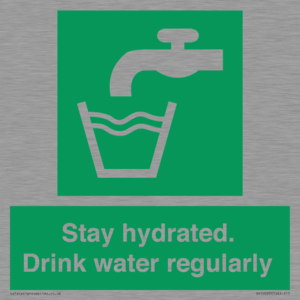 Stay hydrated. Drink water regularly 